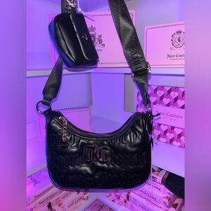 🖤Juicy Couture Black leather shoulderbag✨🖤
